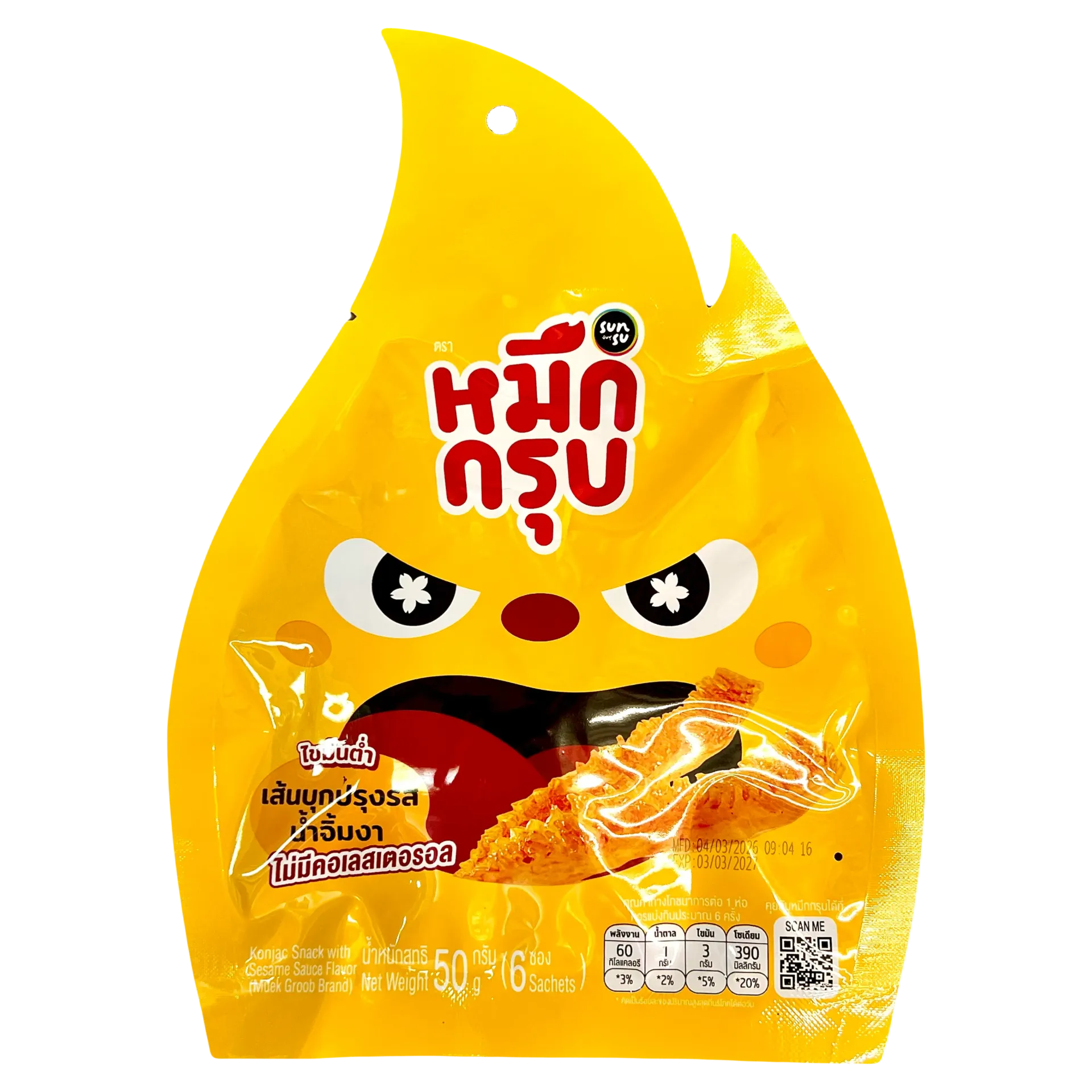泰國Muek Groob芝麻醬味魔芋條