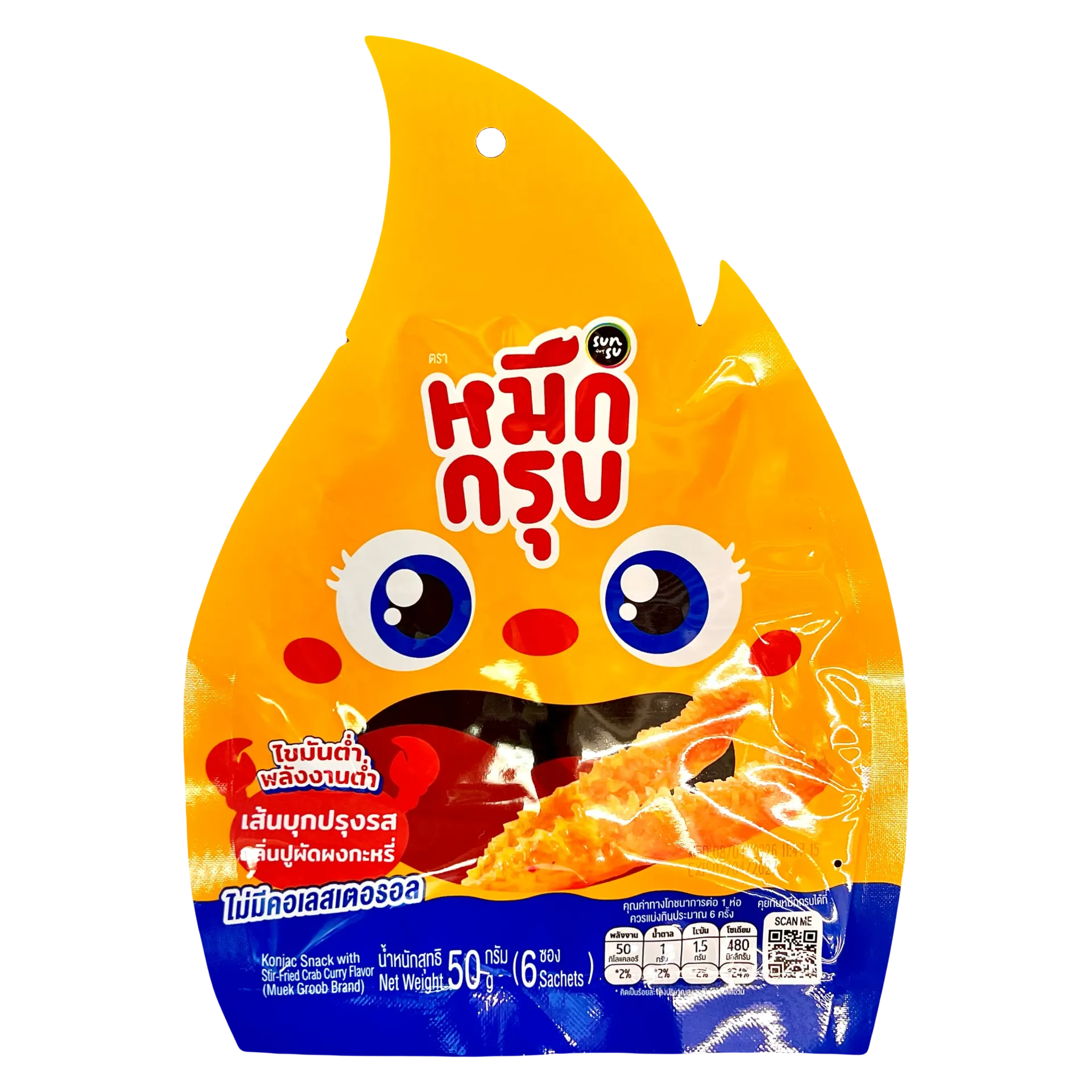泰國Muek Groob咖喱蟹味魔芋條