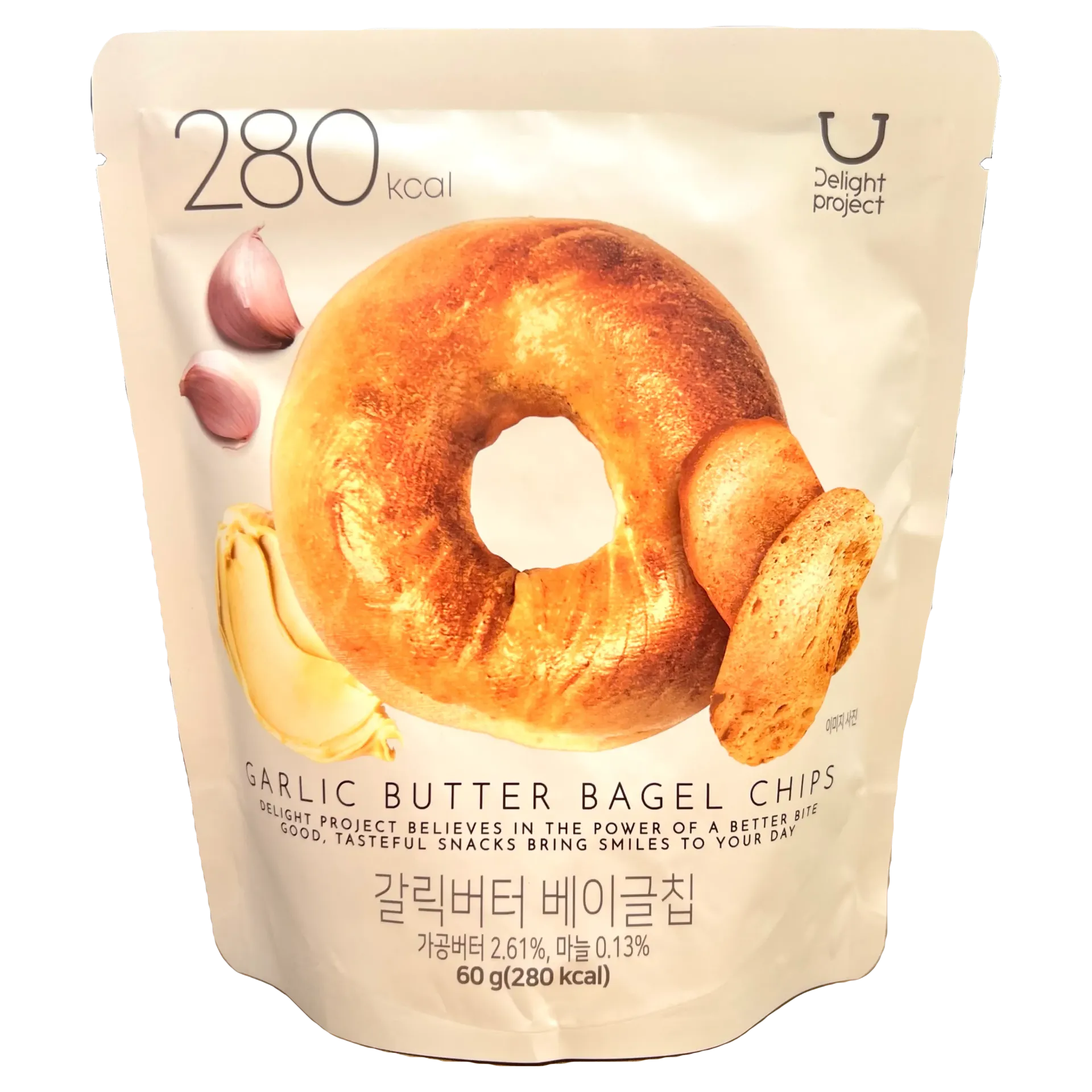 韓國Delight Project大蒜牛油貝果脆片【280Kcal】