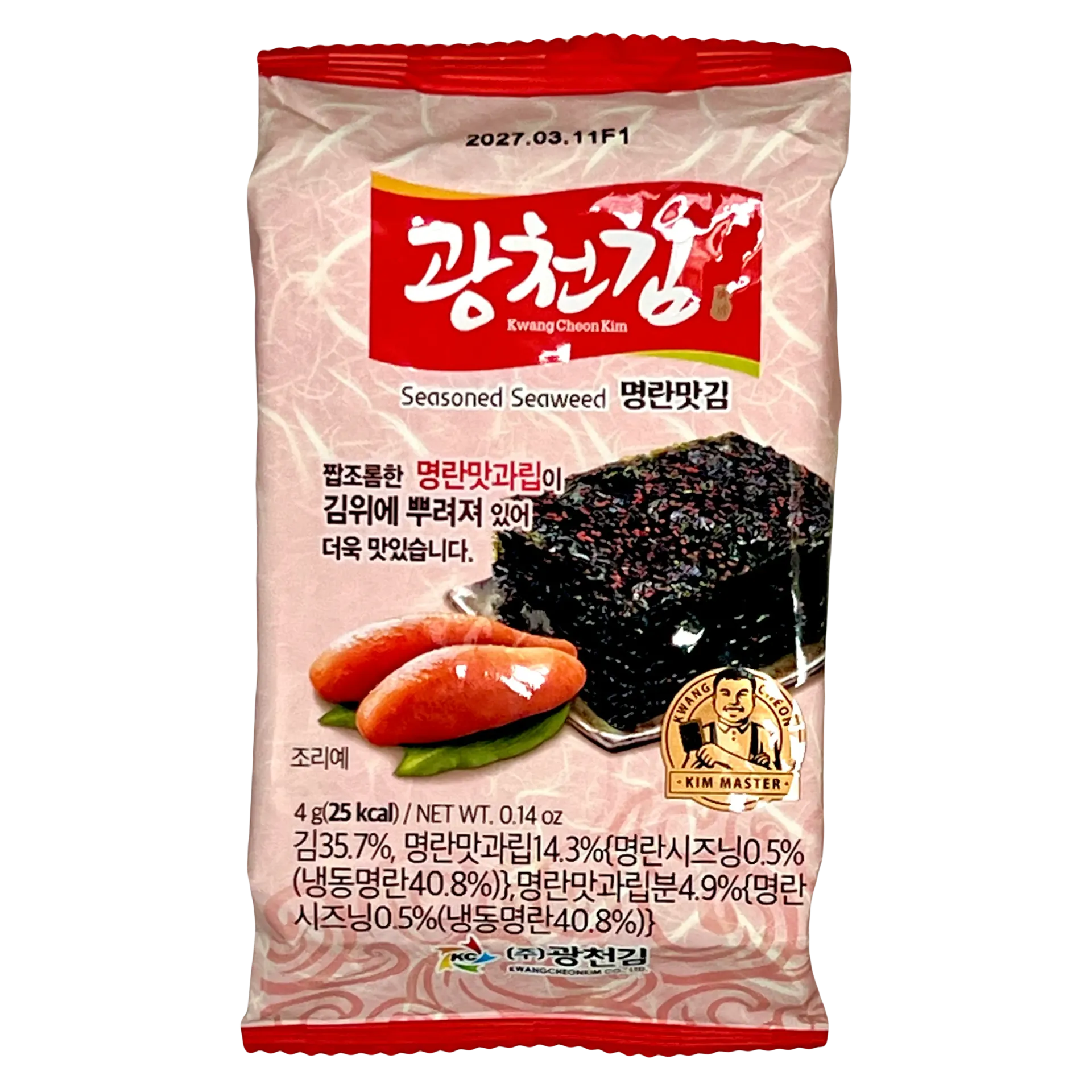 韓國廣川海苔明太子風味紫菜