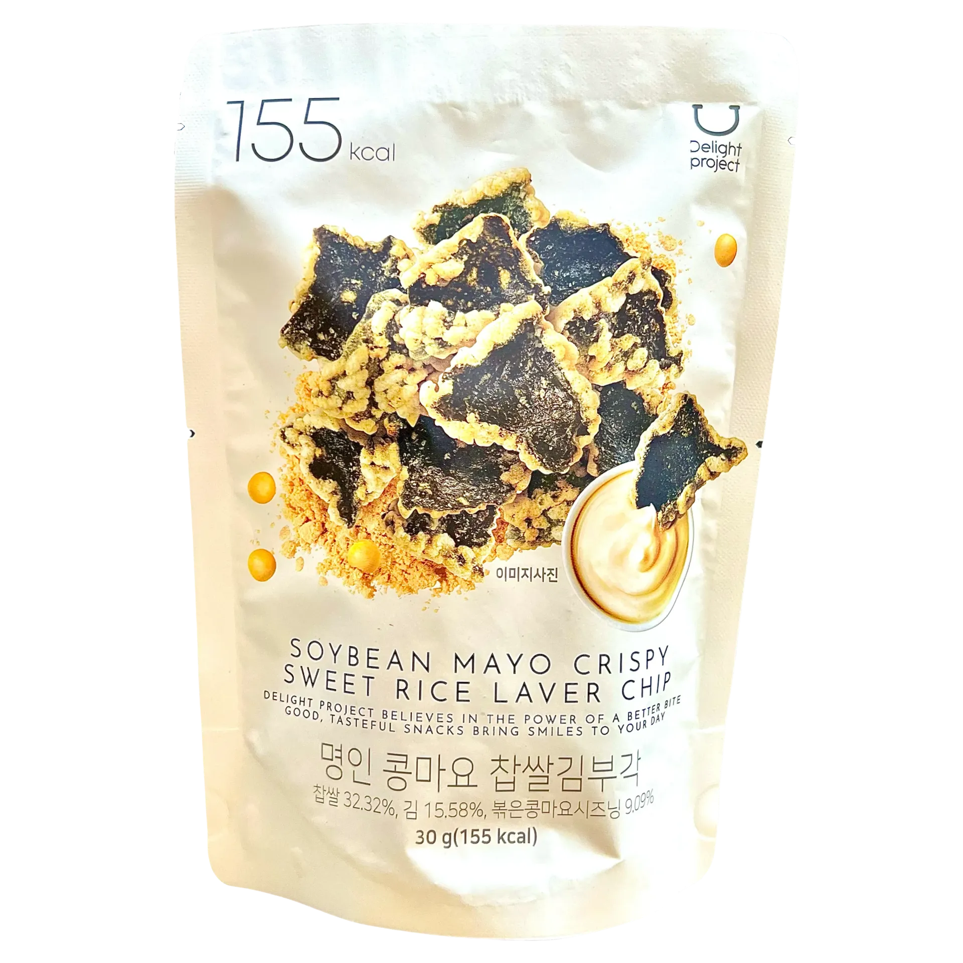韓國Delight Project大豆蛋黃醬糯米海苔脆片【155Kcal】
