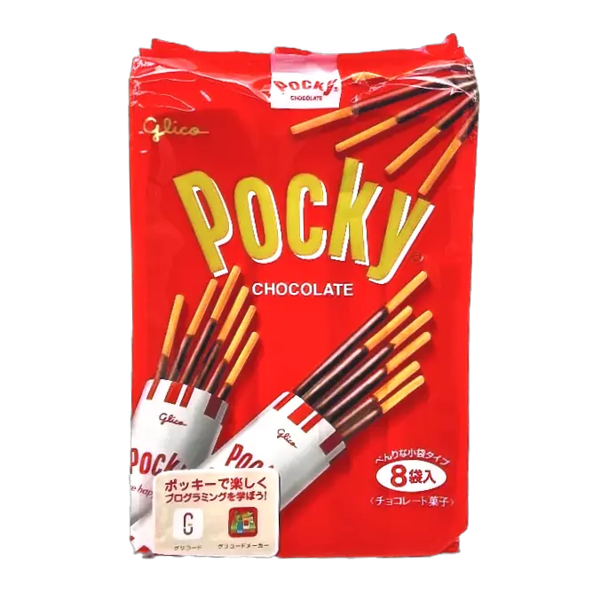 Glico Pocky Chocolate Flavour Biscuit Sticks (8 Pack)