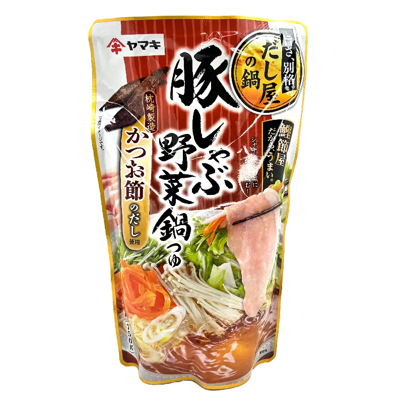 日本YAMAKI豚肉鰹魚蔬菜火鍋湯