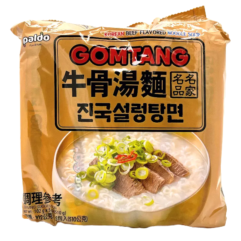 Paldo Eight Flavour Beef Bone Noodle Soup [5 Pack]