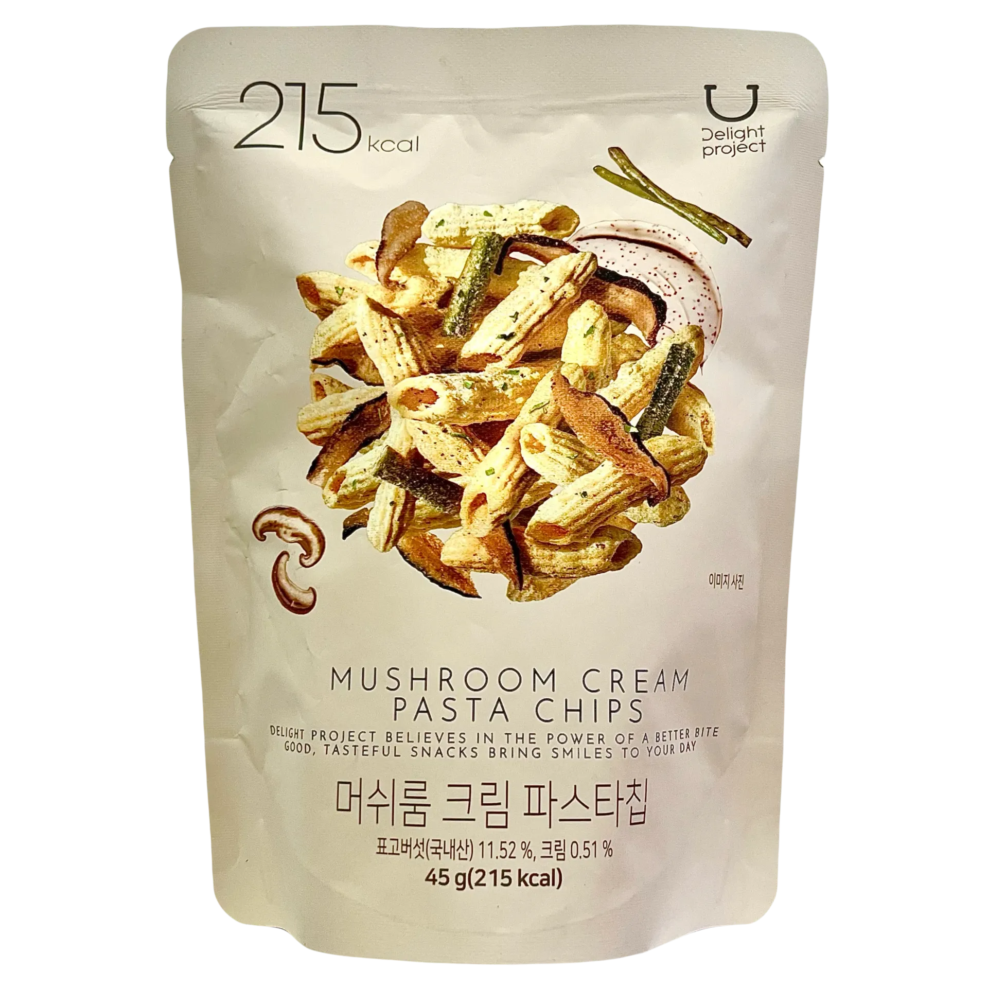Korea Delight Project Creamy Mushroom Pasta Crisps【215Kcal】