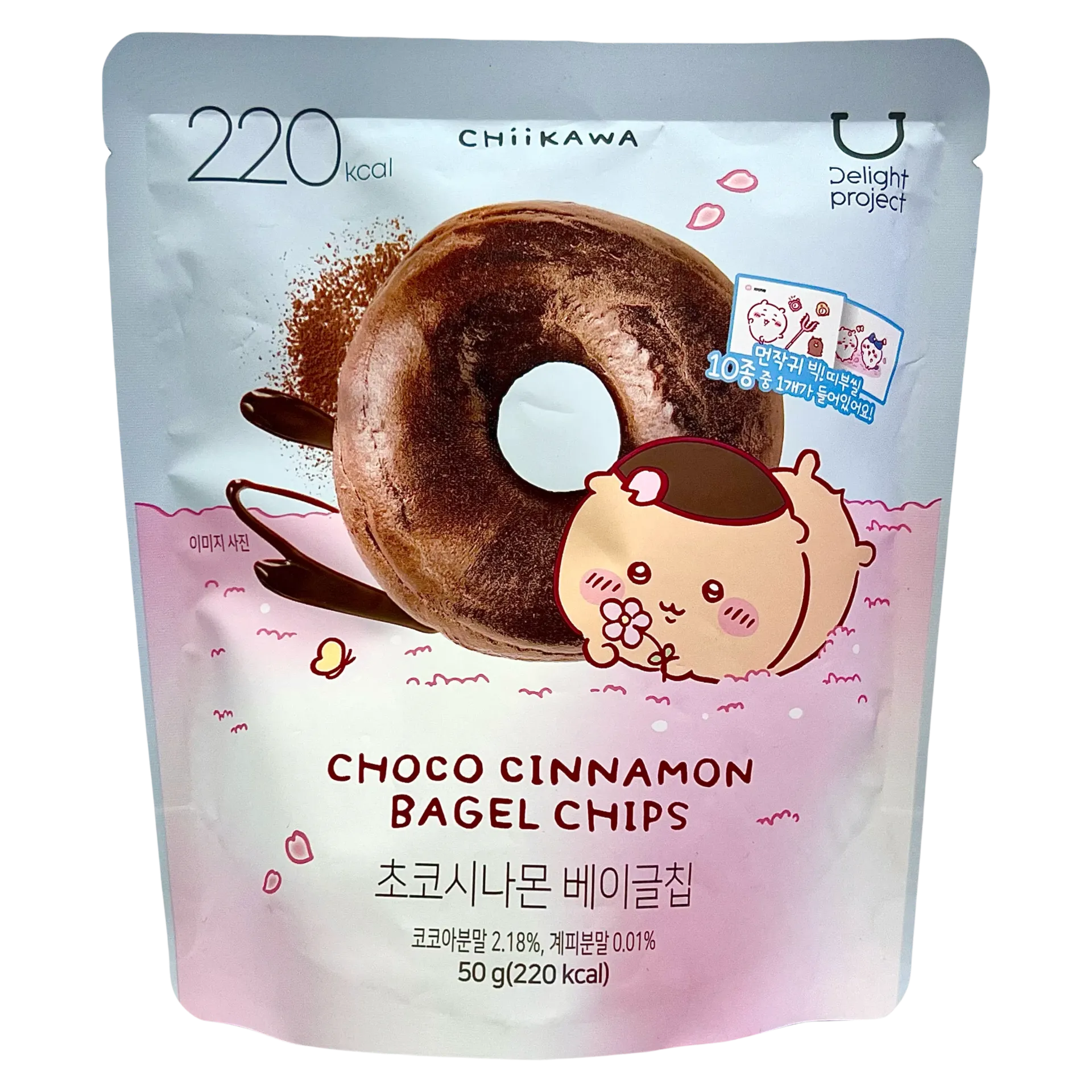 韓國Delight Project可可肉桂貝果脆片（Chiikawa版）【220Kcal】