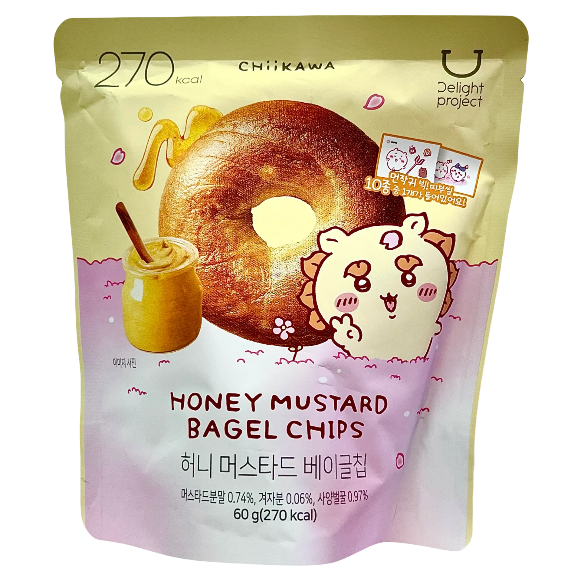 韓國Delight Project蜜糖芥末貝果脆片（Chiikawa版）【270 Kcal】