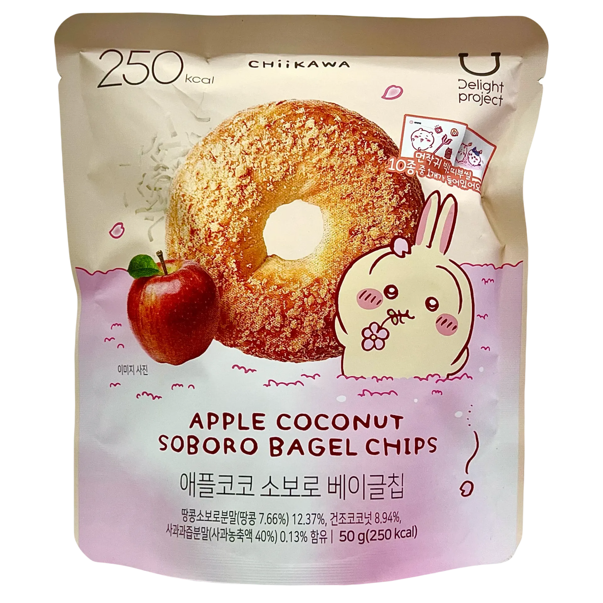 Korea Delight Project Apple Coconut Pineapple Bagel Crisps (Chiikawa Version)【250Kcal】