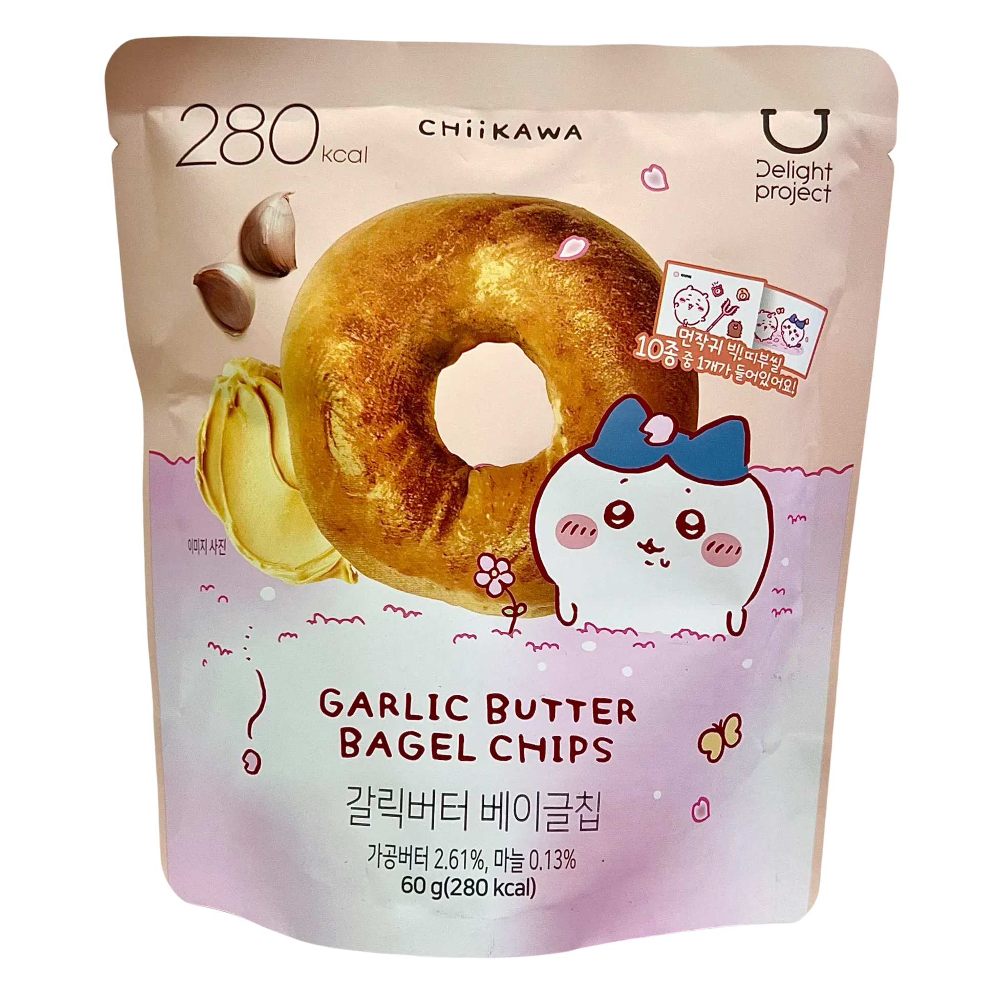 Korea Delight Project Garlic Butter Bagel Crisps (Chiikawa Version)【280Kcal】