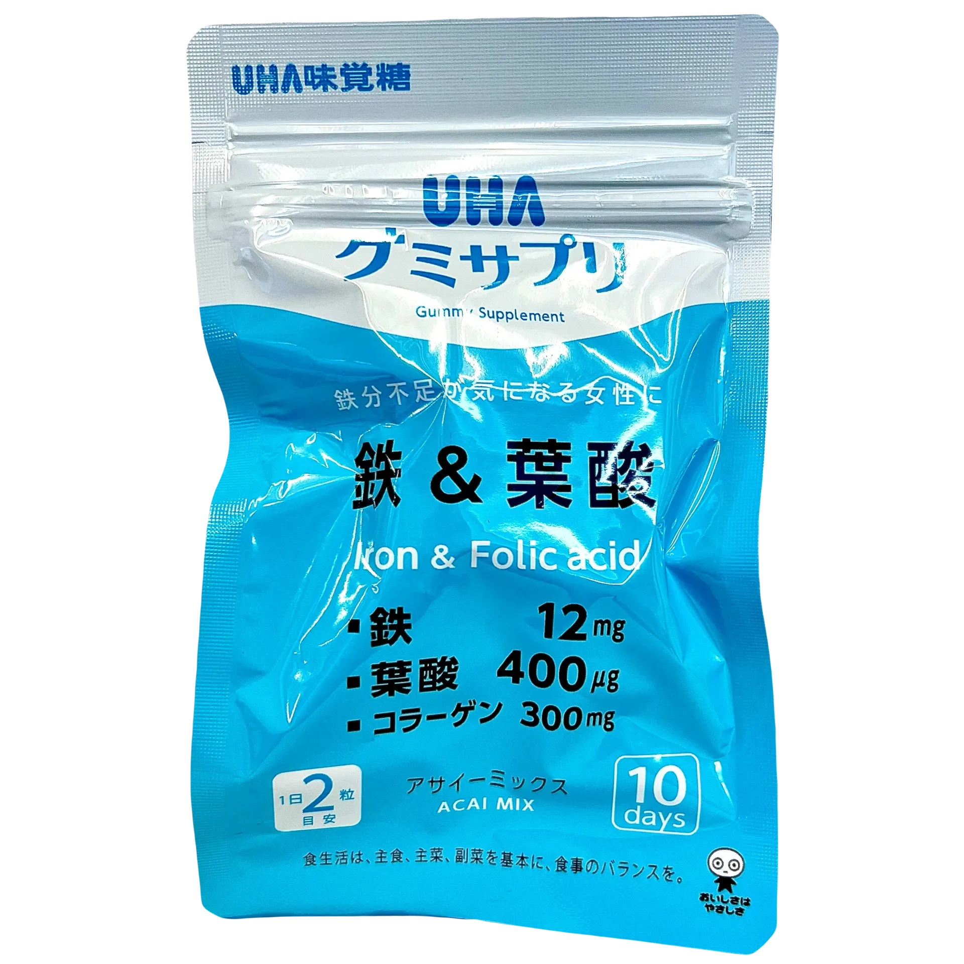 UHA味覺糖 鐵＋葉酸 補給軟糖【10日份】