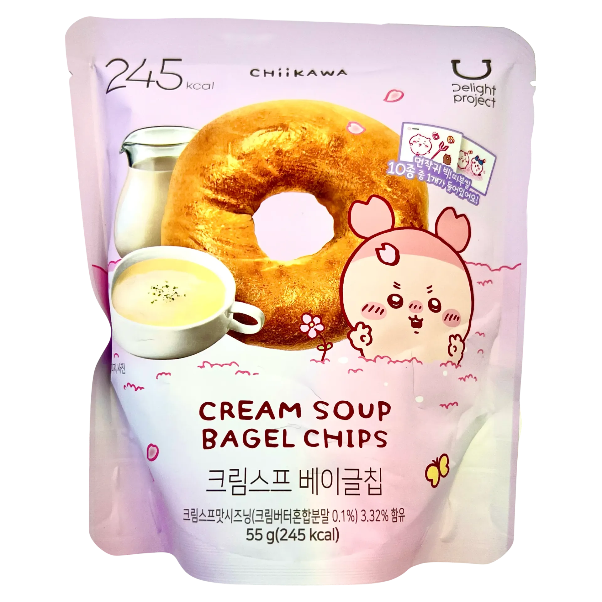 韓國Delight Project忌廉湯貝果脆片（Chiikawa版）【245Kcal】