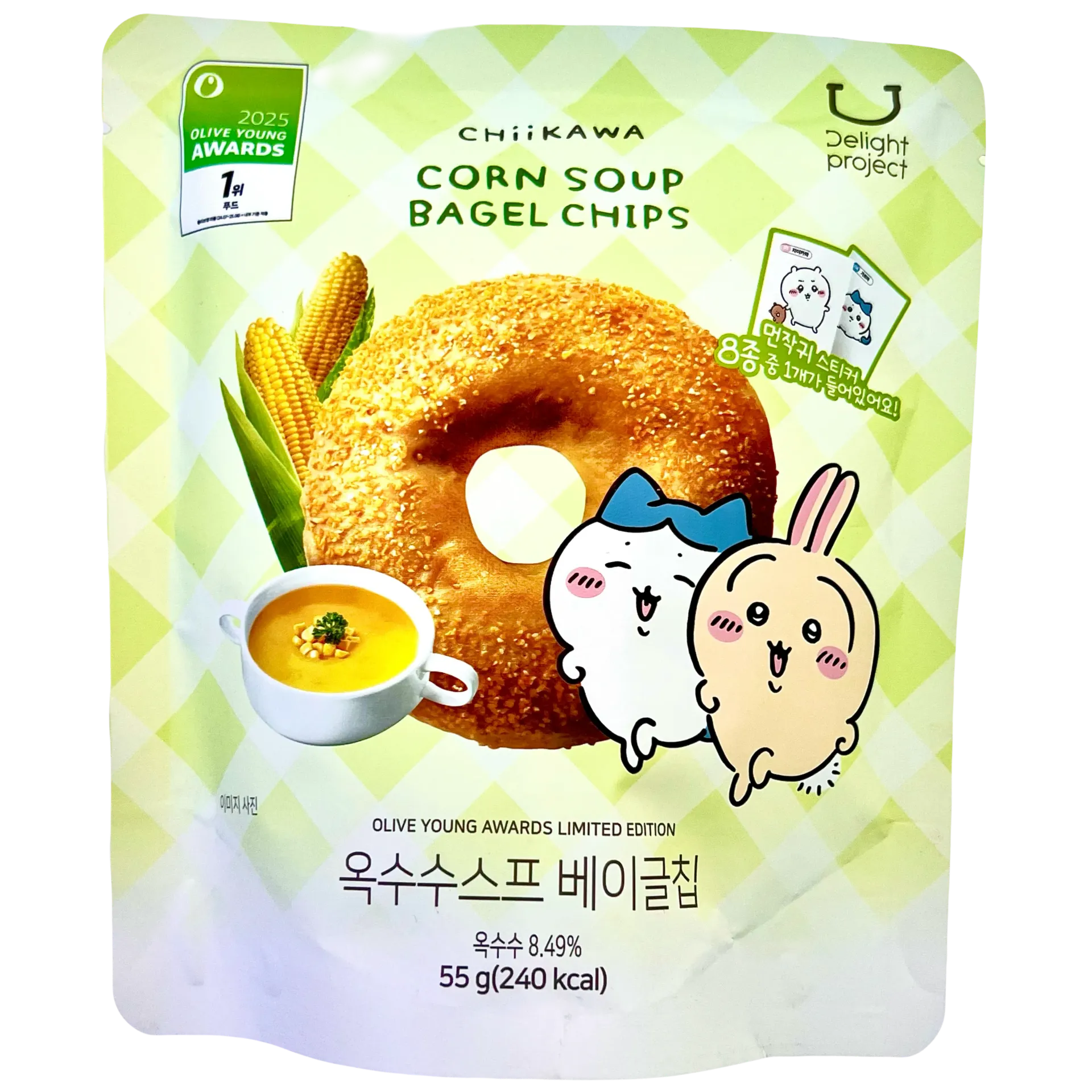韓國Delight Project粟米湯貝果脆片（Chiikawa版）【240Kcal】