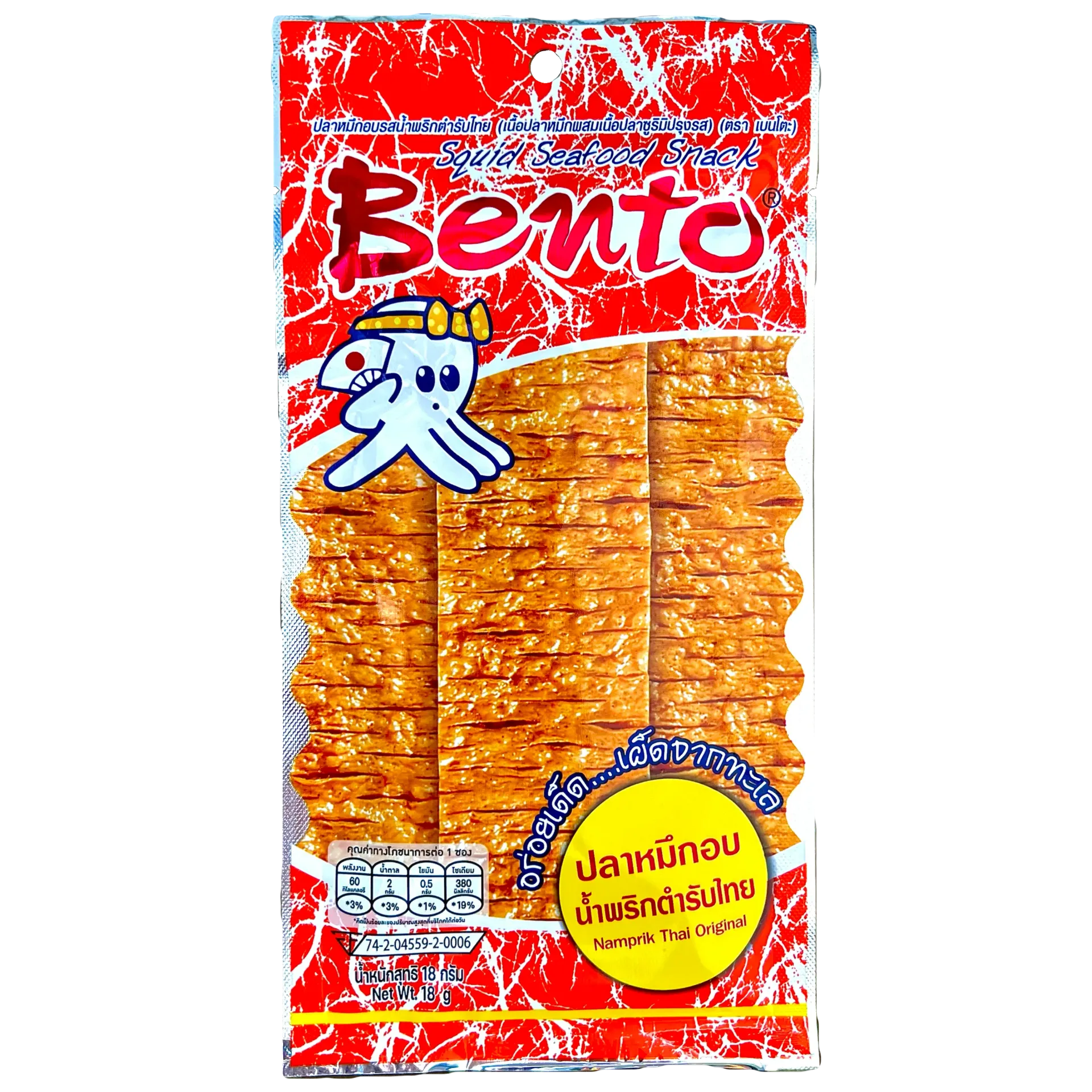 泰國Bento碳烤魷魚片【正宗泰國辣椒醬風味】