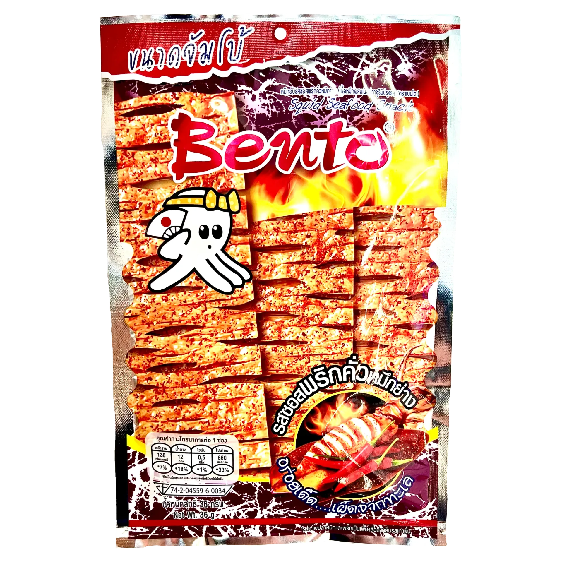 泰國Bento碳烤魷魚片【辣魷魚味】（Jumbo Size）