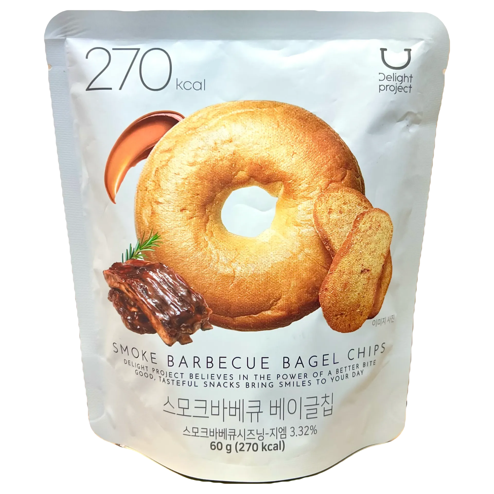 韓國Delight Project煙燻燒烤風味貝果脆片【270Kcal】