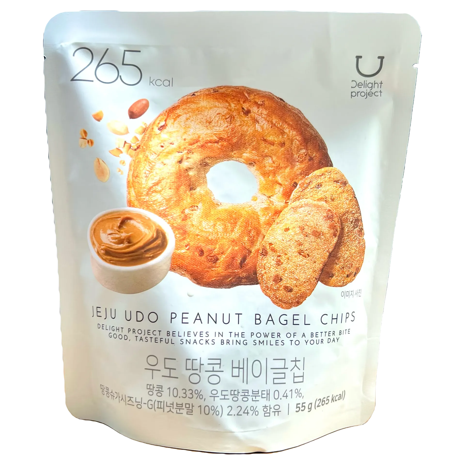 韓國Delight Project濟州牛島花生醬味貝果脆片【265Kcal】